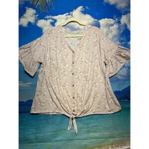 Women's Spring Maternity Nursing Knit Top by a:glow size XL excellent cond